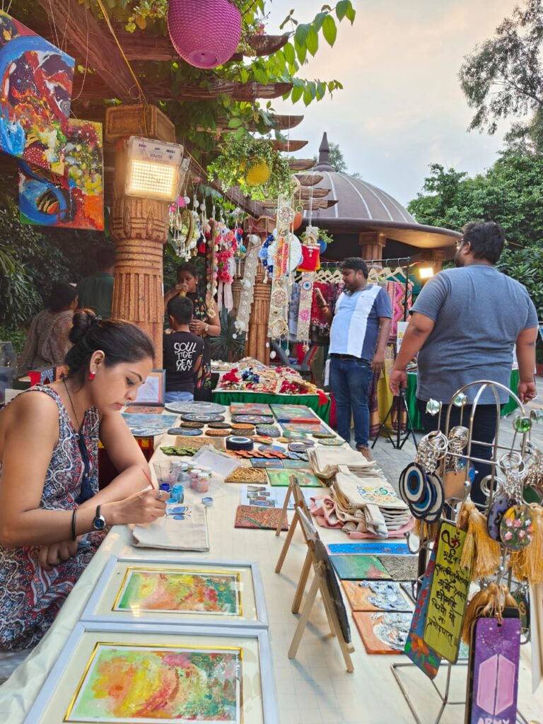 Golden Serenity – Premium Mixed Media Arts Oil Painting